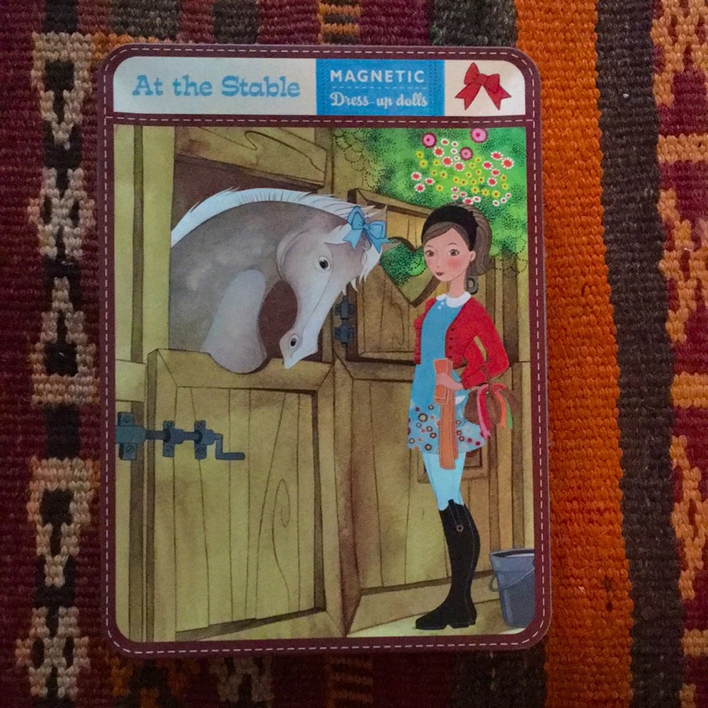 At the stable girls toy magnet kit